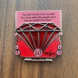 Disney 60th Anniversary Red Diamond Pin